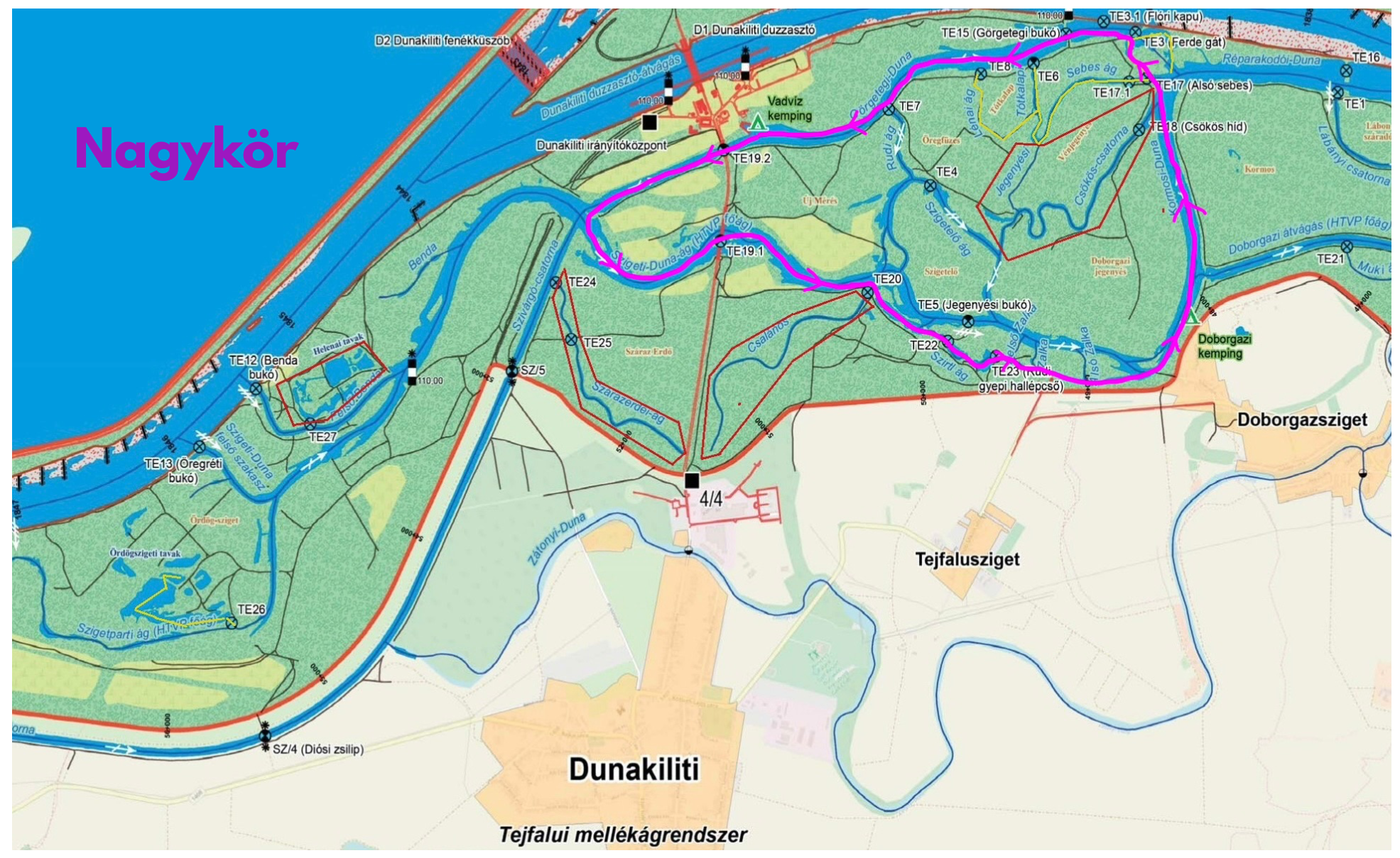 Nagykör térkép